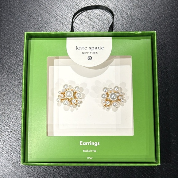 Kate Spade NY X Target Pearl Gold Cluster Stud Earrings - Picture 5 of 6